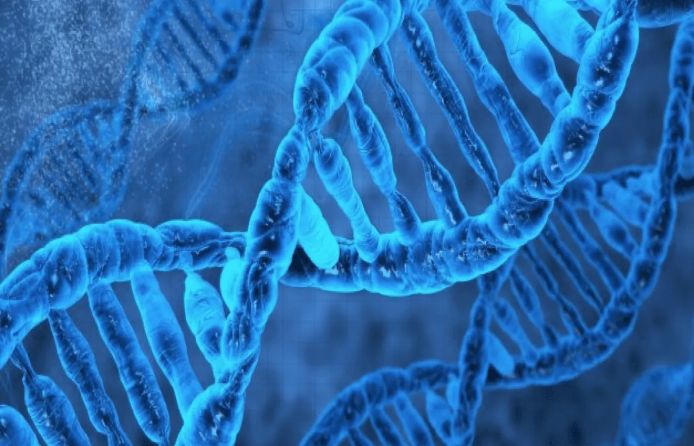 Blue DNA strands illustrating an archived health article at 23MD